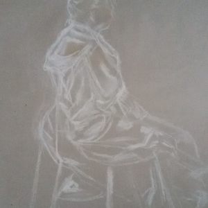 06 studie krijt op zwart papier 
