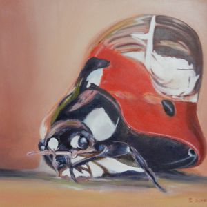 19 lieveheersbeest met  regendruppel